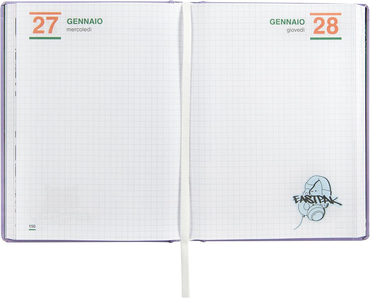 Diario Scuola Eastpak 13 Mesi 2026/2027 Medium Lilla - interno diario eastpak ccce448e f742 4a68 b431 be74c6ff9049