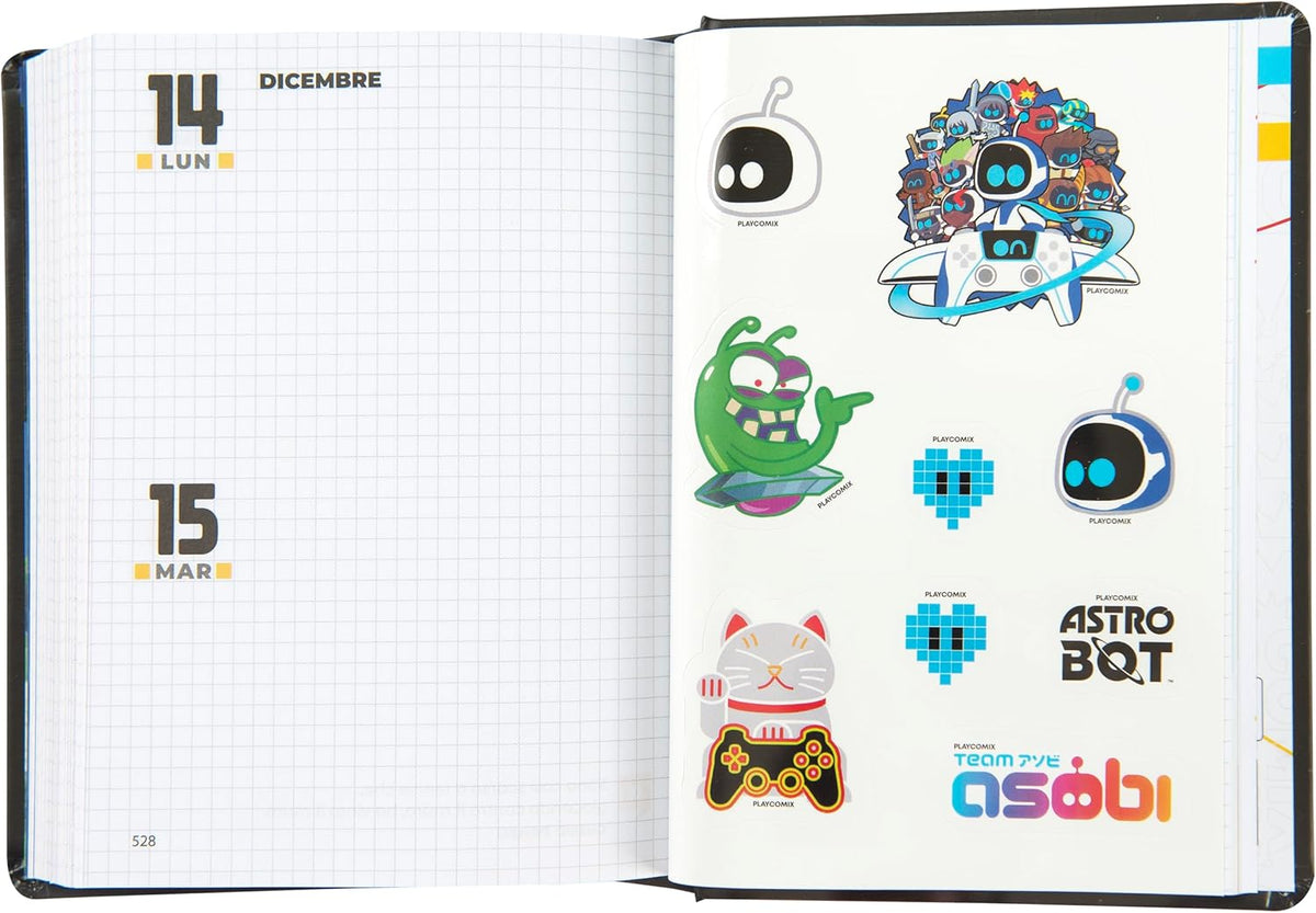 COMIX Playstation - Diario Giornaliero 16 Mesi 2025-2026 - interno diario playstation