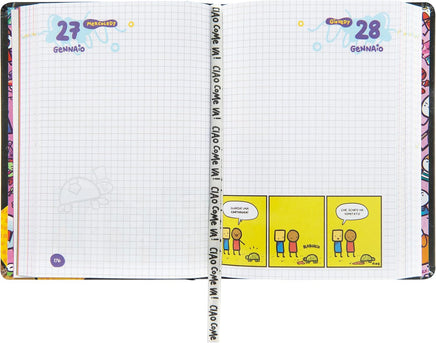 Agenda 16 Mesi Scomix by Sio Black 2026/2027 – Diario Scuola Medium - interno diario scomix 2027
