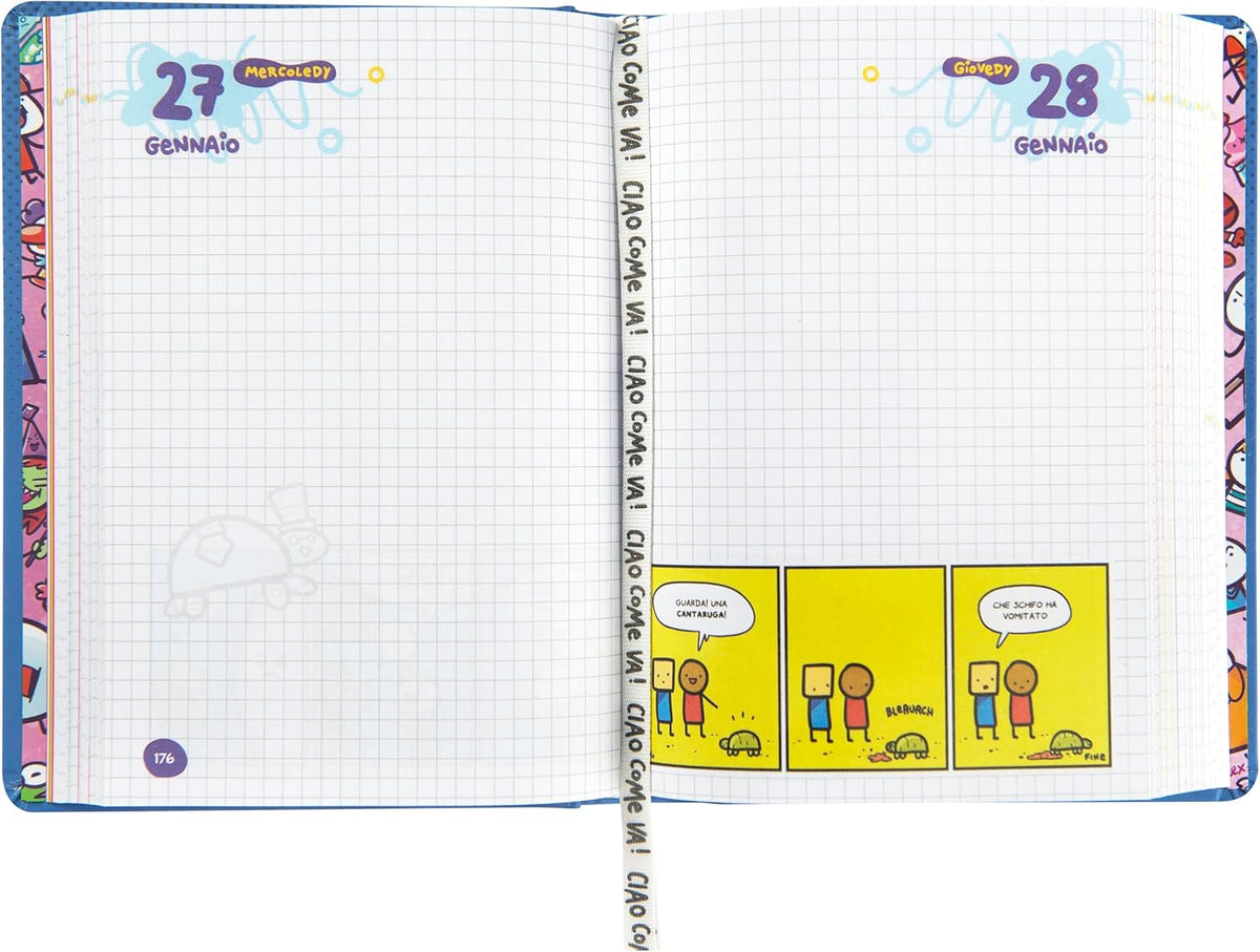 Agenda 16 Mesi Scomix by Sio Blu 2026/2027 – Diario Scuola Medium - interno diario sio scottex