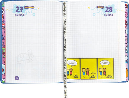 Agenda 16 Mesi Scomix by Sio Blu 2026/2027 – Diario Scuola Medium - interno diario sio scottex