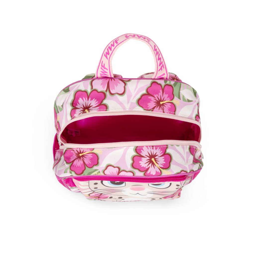Zaino Asilo WWF Leopardo Rosa per Scuola Materna - interno zaino wwf leopardo
