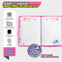 Diario Mofu Mofu Gatto Plush 2026/2027 – 12 Mesi Standard - intro diario scuola mofu mofu gatto 2027