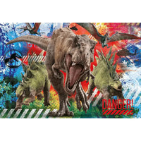 Puzzle jurassic world maxi pezzi da 60 con t rex marrone ruggente per appassionati del mondo giurassico