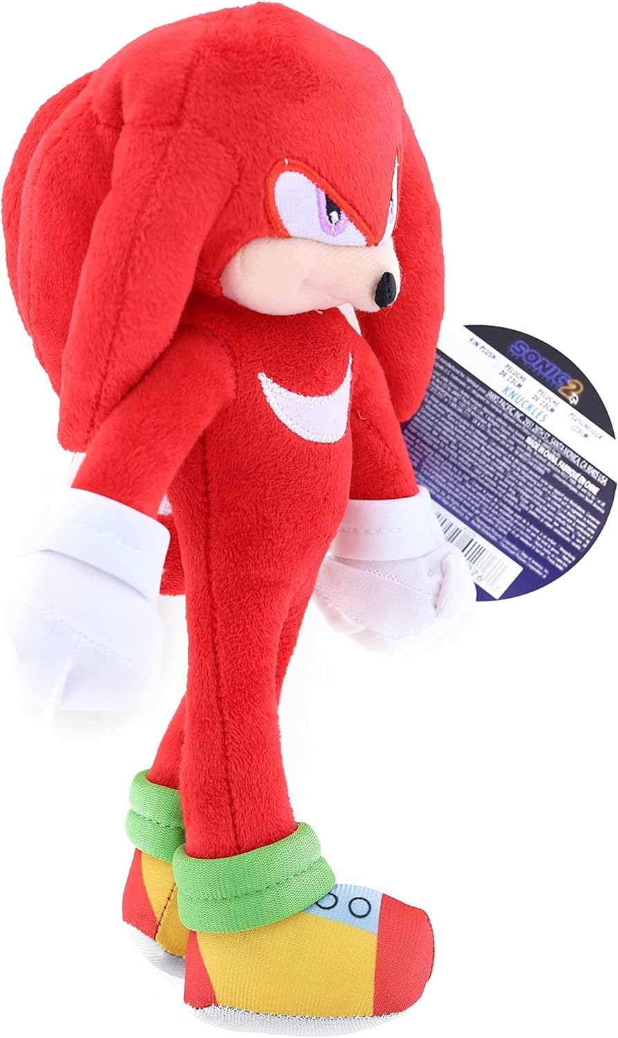 Peluche Knuckles 23 cm Jakks Pacific – Sonic 2 Movie Plush Ufficiale - knukkles peluche jakks pacific