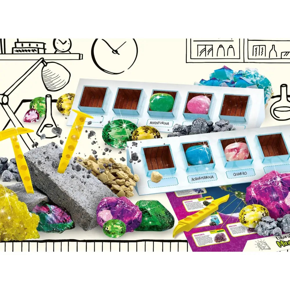 Laboratorio di Mineralogia - Lisciani - Kit scientifici e esplorazione - 8008324083923