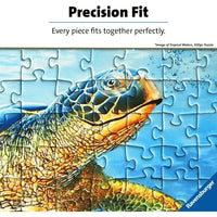 Puzzle ravensburger 500 pezzi con illustrazione dettagliata di una tartaruga marina colorata un’opera d’arte tropicale