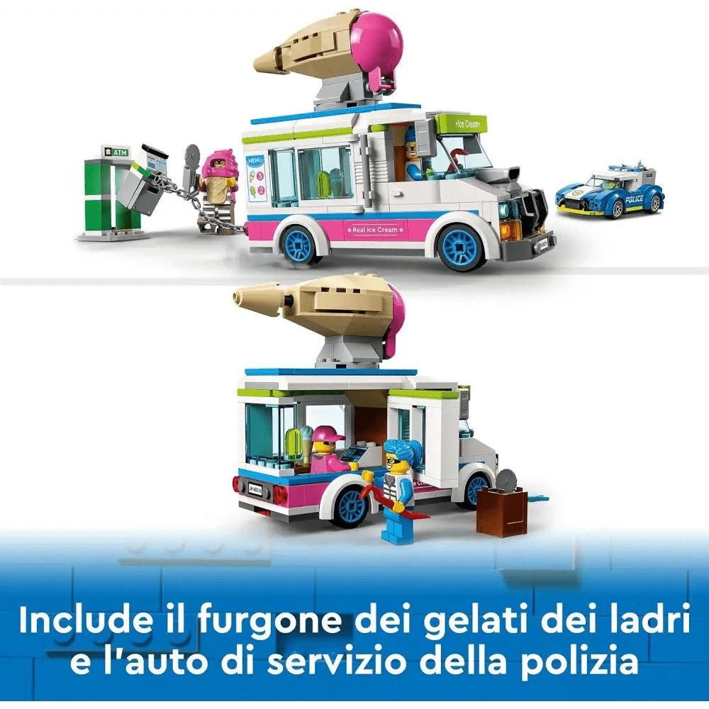 Lego City 60314 Furgone dei Gelati e inseguimento della Polizia - Giocattoli e Bambini - Toys Store5702017161891