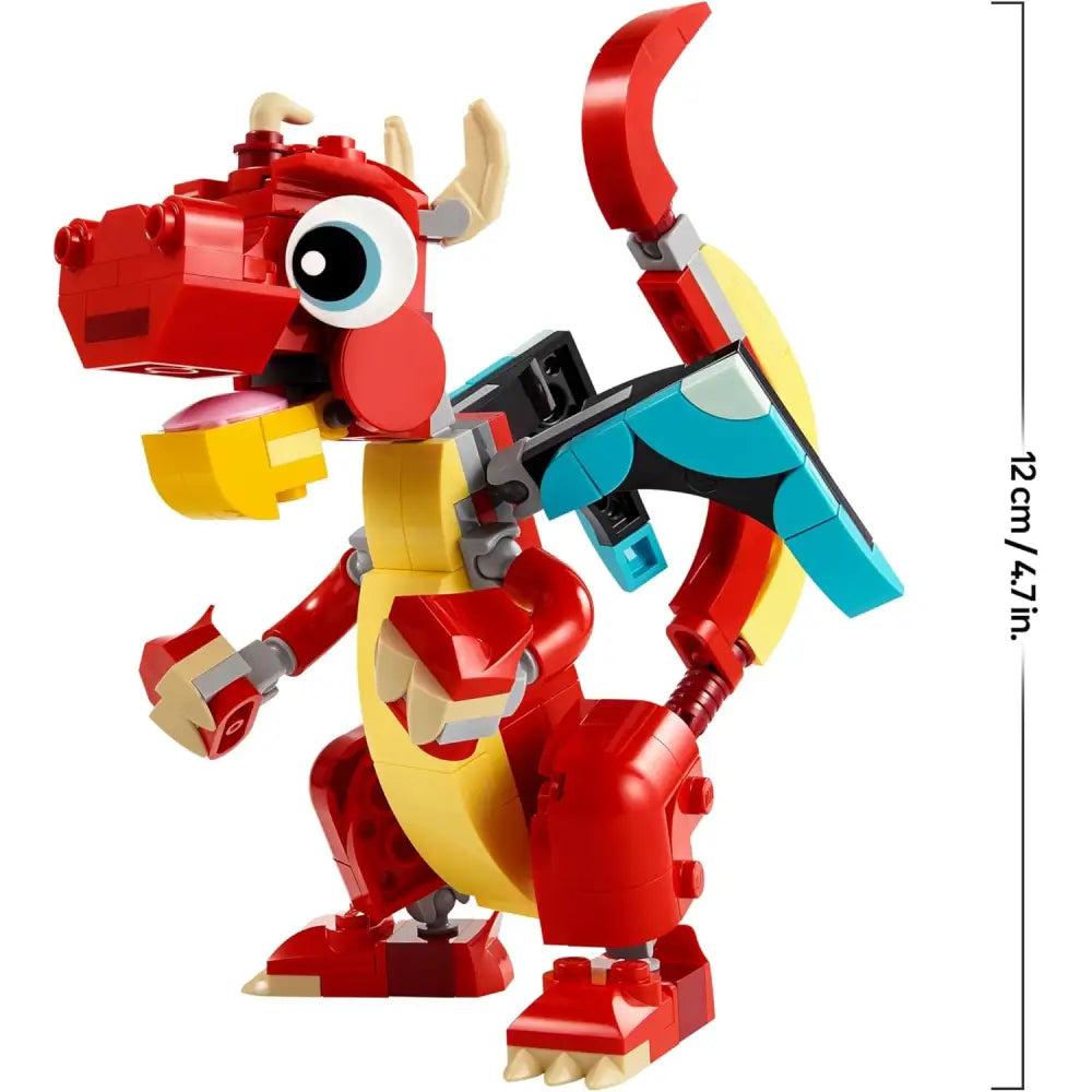 LEGO Creator 3 in 1 – Drago Rosso (31145) - Costruzioni - 5702017584942