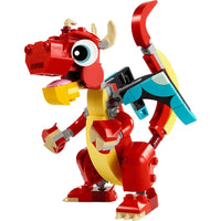 LEGO Creator 3 in 1 – Drago Rosso (31145) - Costruzioni - 5702017584942