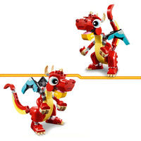 LEGO Creator 3 in 1 – Drago Rosso (31145) - Costruzioni - 5702017584942