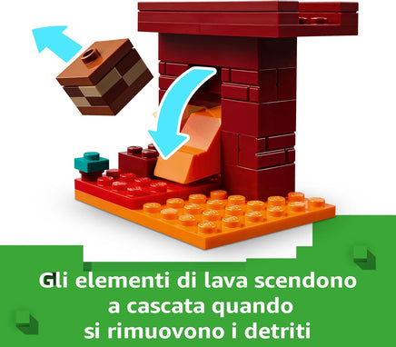 Lego Minecraft 21266 battaglia sul ponte del Nether - lego minecraft 21266