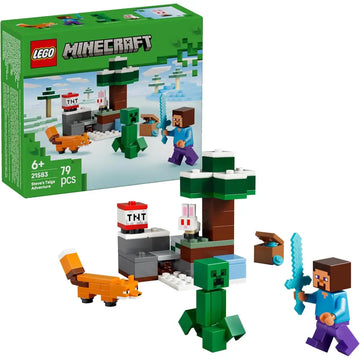 LEGO Minecraft 21583 Avventura di Steve nella Taiga - Costruzioni - 5702018034071