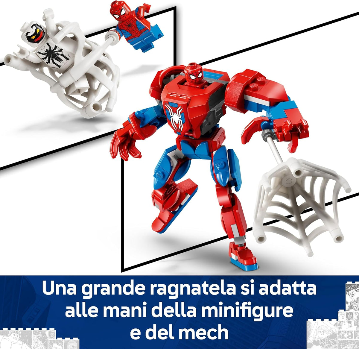 LEGO | Marvel Spider-Man Mech vs. Anti-Venom (76308) - lego ragnatela Spiderman