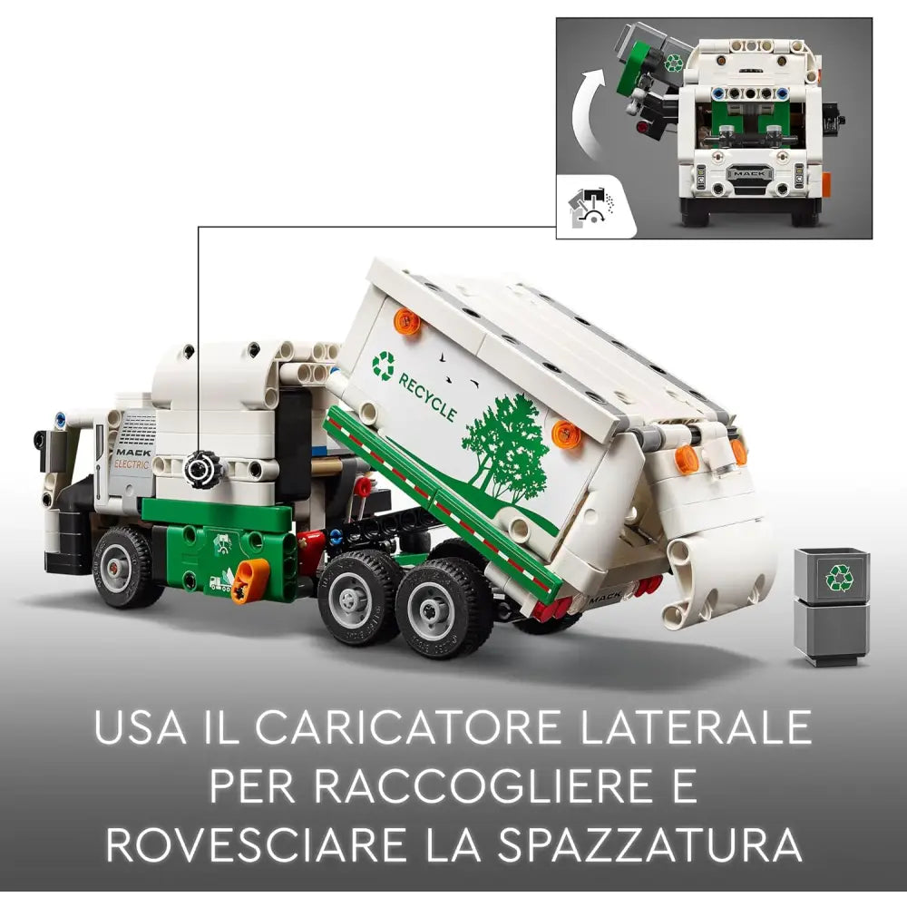 LEGO Technic 42167 – Camion Spazzatura Mack LR Electric - Costruzioni - 5702017583525