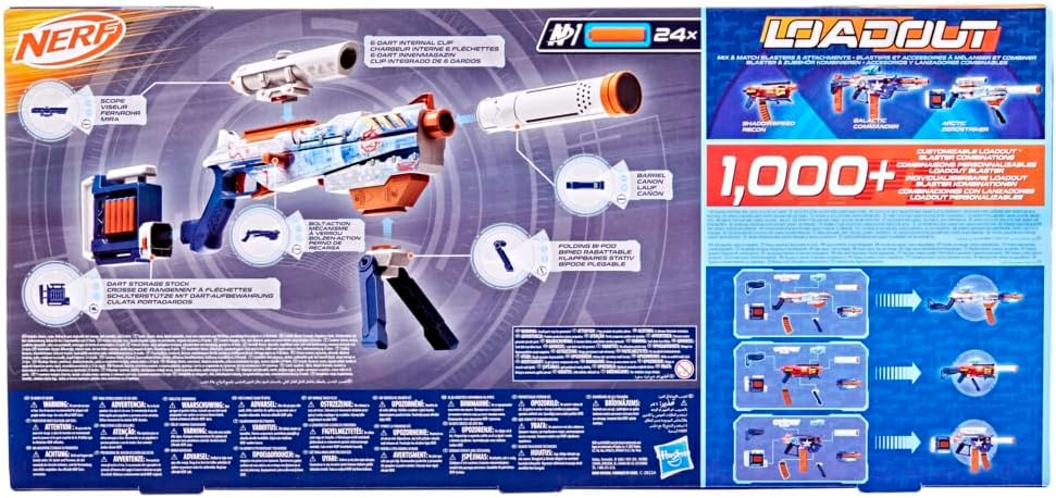 Nerf Loadout Blaster Arctic Zerostriker - loadout nerf fucile trepiedi