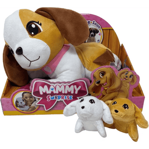 Mamma Beagle peluche con Cuccioli