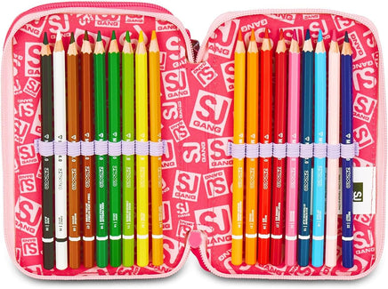 Astuccio Scuola 3 Zip SJ Gang Cat Led