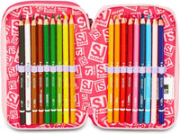Astuccio Scuola 3 Zip SJ Gang Cat Led