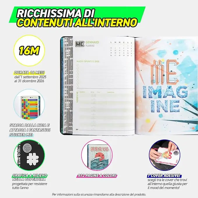 ME - Agenda Giornaliera 16 Mesi Medium 2025-202 - Franco Panini - 8058263233101