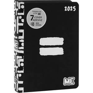 ME Agenda Taccuino 16 Mesi nera grafica 
