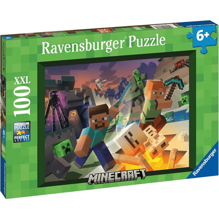 Minecraft Puzzle 100 Pezzi XXL - Giocattoli e Bambini - Toys Store4005556133338