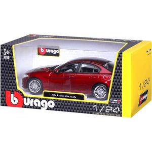Modellino Burago Alfa Romeo Giulia rossa scala 1:24