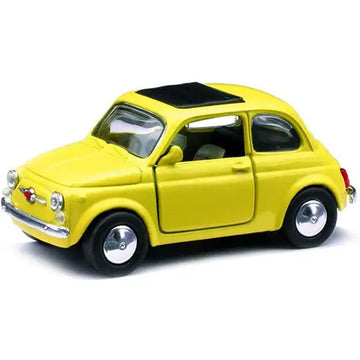 Modellino Fiat 500 colore giallo scala 1:32 - New Ray - Automobili giocattolo - 0093577507133