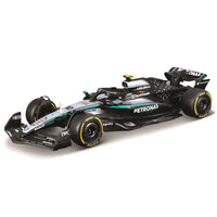 Modellino scala 1 43 mercedes amg petronas f1 w16 nero e teal con decal sponsor di kimi antonelli