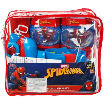 Mondo Toys Pattini a Rotelle Regolabili Spiderman Marvel per Bambini con Protezioni e Borsa – Taglia 22-29 18390