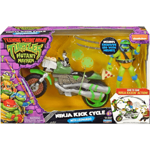 Mutant Mayhem Ninja Kick Moto con Leonardo