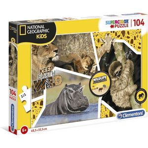 National Geographic Kids - Wildlife Adventurer puzzle 104 pezzi