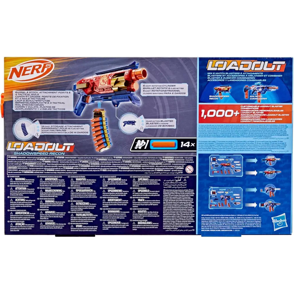 Nerf Loadout – Blaster Shadowspeed Recon - Hasbro - Gadget e armi giocattolo - 5010996347114