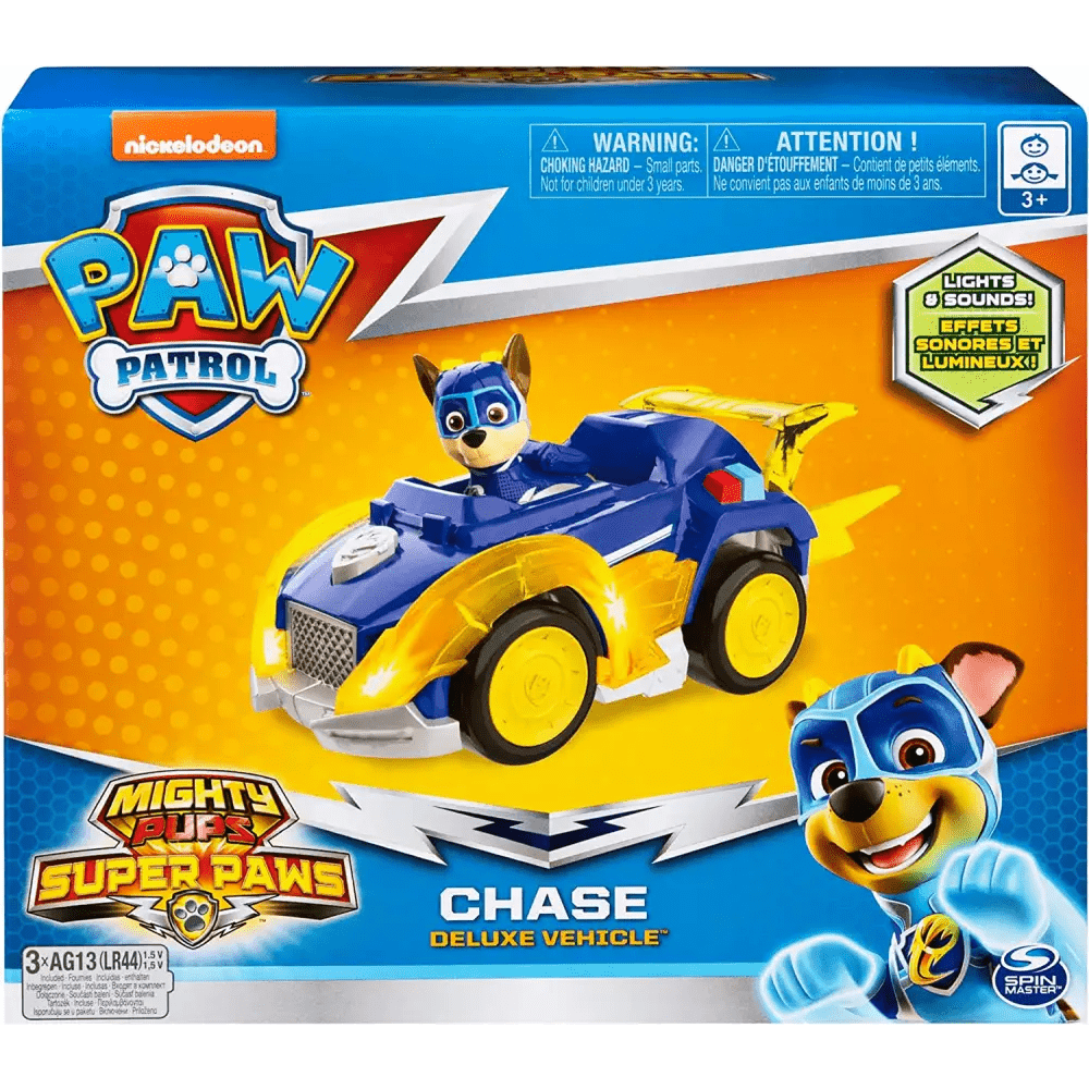 Paw Patrol Mighty Pups Veicolo deluxe Chase - Giocattoli e Bambini - Toys Store778988286647
