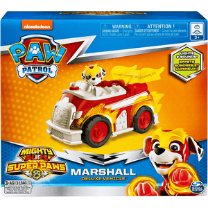 Paw Patrol Mighty Pups Veicolo deluxe Marshall