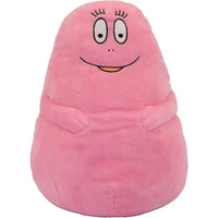 Peluche barbasogno rosa con corpo morbido e ricami sul viso ideale per luce soffusa e coccole
