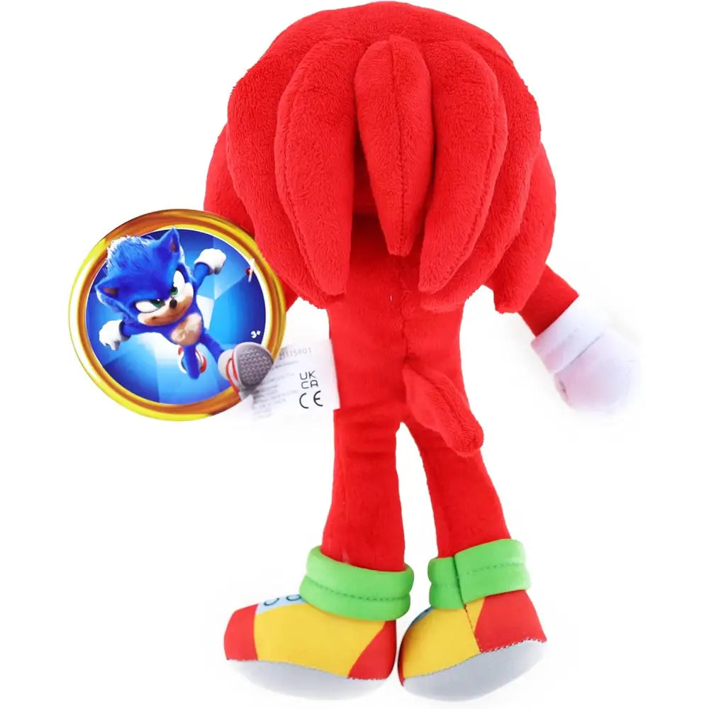 Peluche Knuckles 23 cm Jakks Pacific – Sonic 2 Movie Plush Ufficiale - Orsacchiotti - 0192995412767