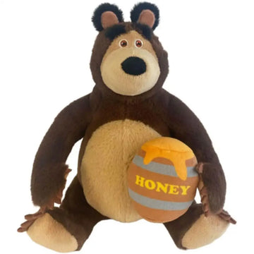 Peluche Orso di Masha 25 cm con vaso Miele - pts - Orsacchiotti - 8055305432263