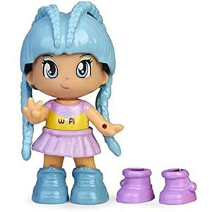 Pinypon bambola Change My Shoes capelli azzurri