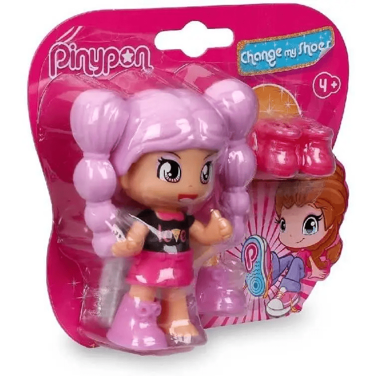Pinypon Change My Shoes bambola viola - Giocattoli e Bambini - Toys Store8410779093462