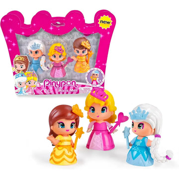 Pinypon Pack 3 Principesse - Famosa - Bambole playset e giocattoli - 8410779048653