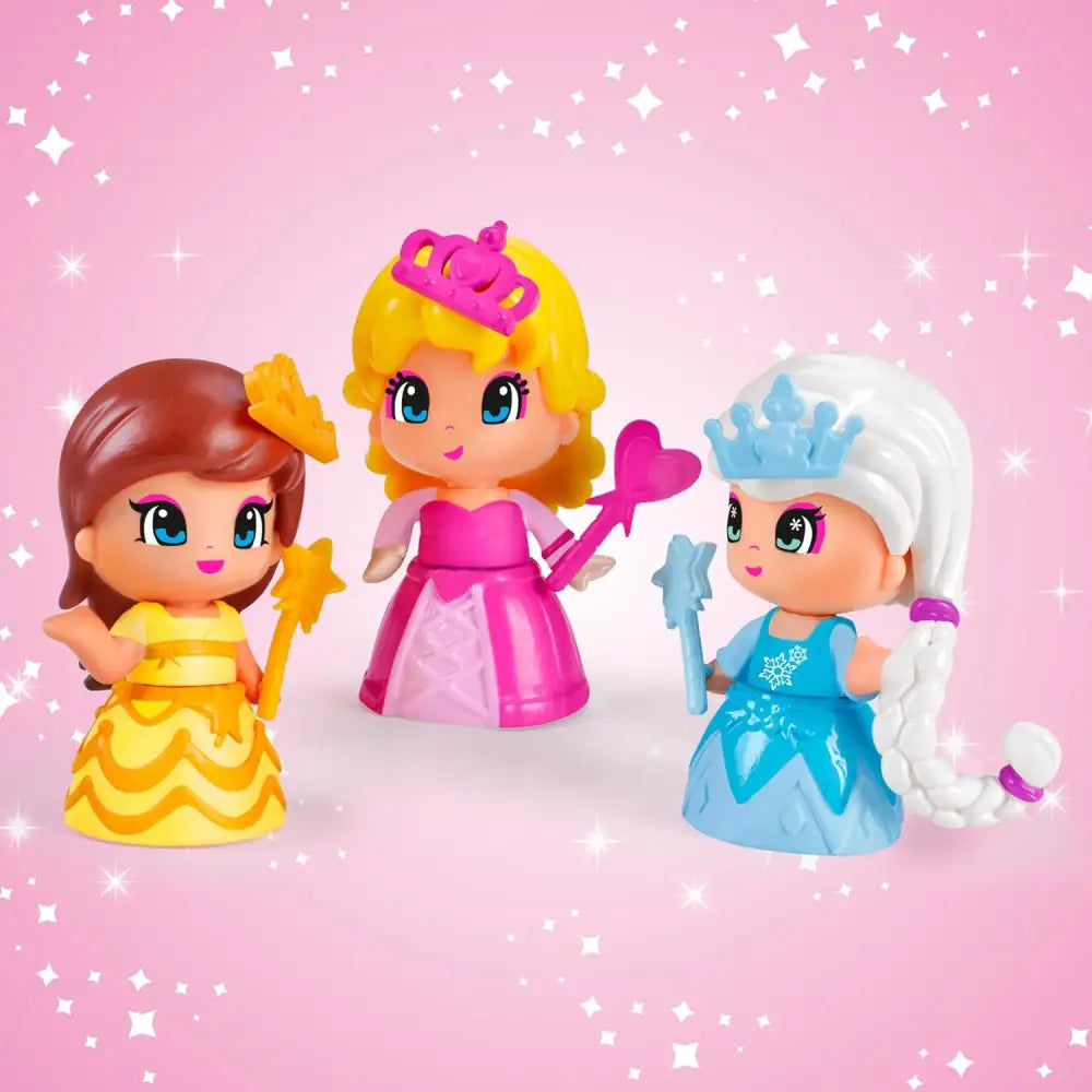 Pinypon Pack 3 Principesse - Famosa - Bambole playset e giocattoli - 8410779048653