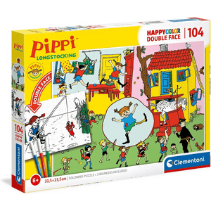 Pippi Calzelunghe Supercolor Puzzle 104 pezzi