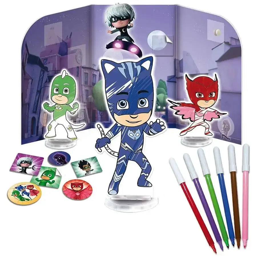 Pj Masks Colora e impara Un fantastico trio - Lisciani - 8008324062898