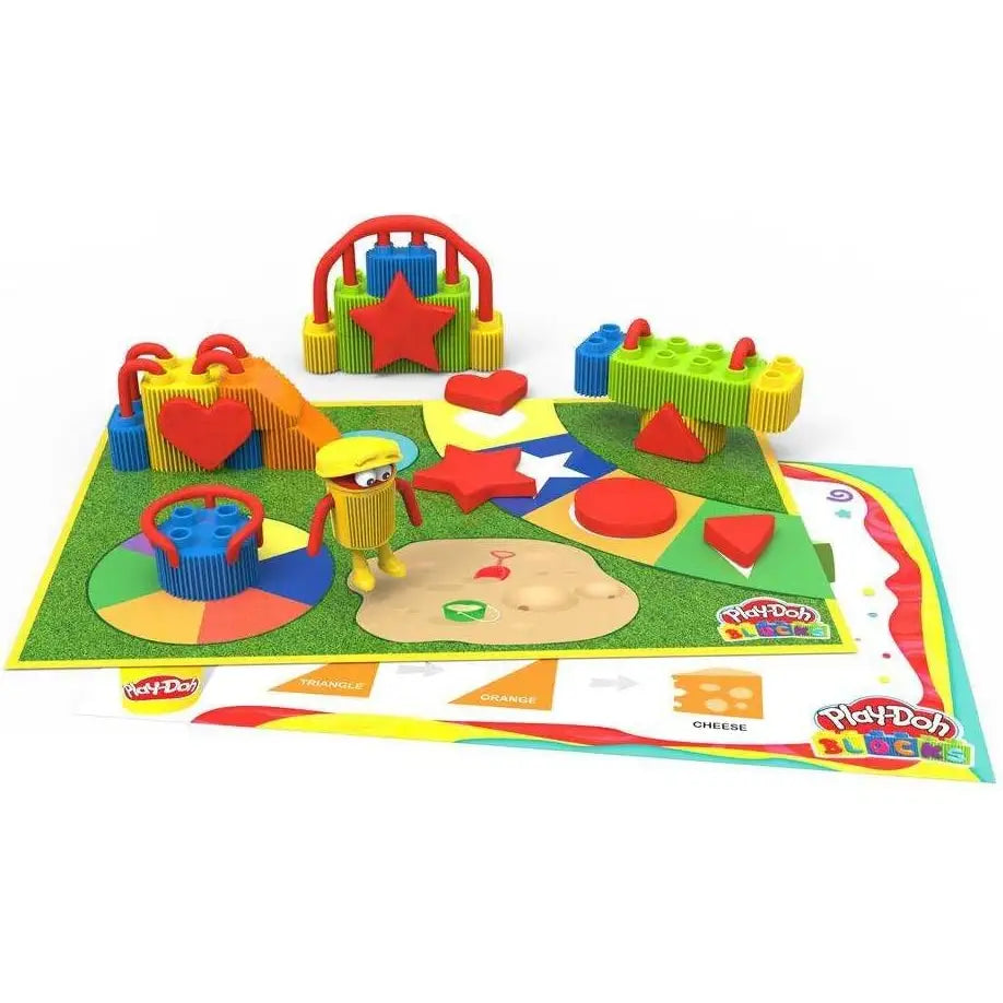 Play-Doh Blocks Forme e Colori con pasta modellabile - Grandi Giochi - Paste modellabili - 8056379151289