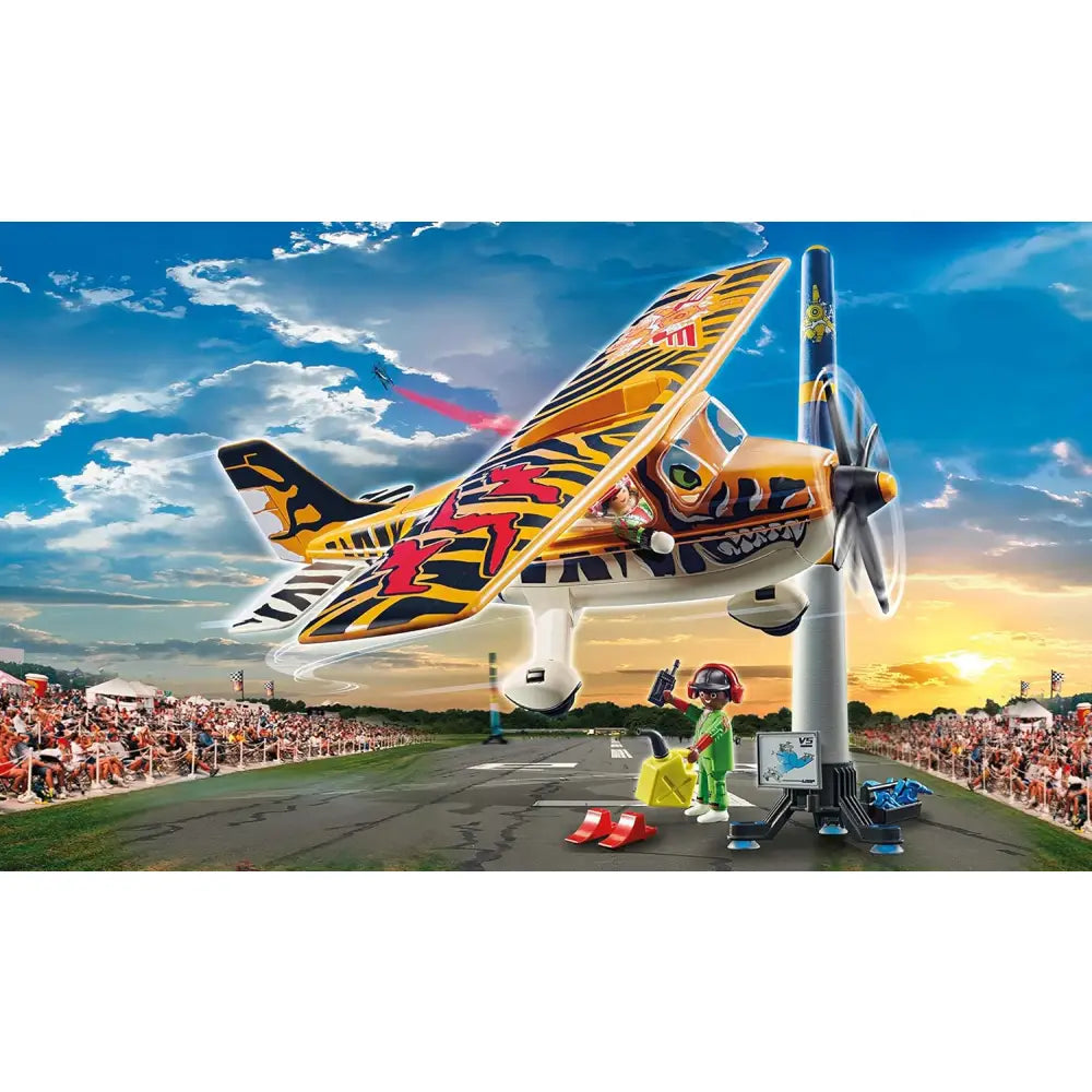 Playmobil Air Stuntshow – Aereo a elica “Tiger” - 4008789709028