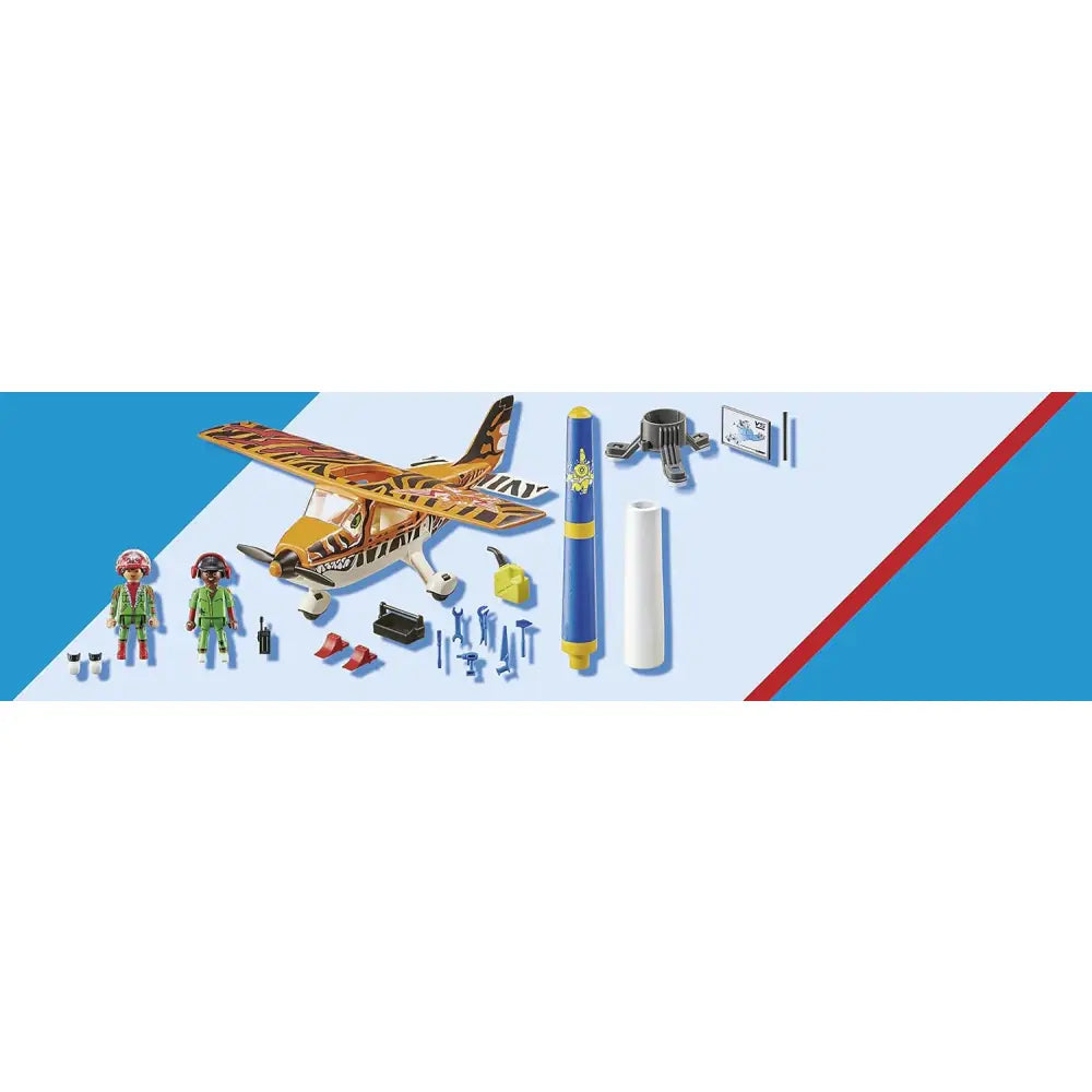 Playmobil Air Stuntshow – Aereo a elica “Tiger” - 4008789709028