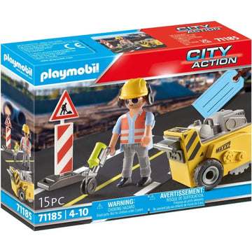 PLAYMOBIL City Action 71185 Manutenzione Stradale - 4008789711854