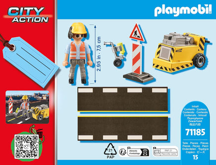 PLAYMOBIL City Action 71185 Manutenzione Stradale