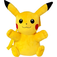 Pokemon zainetto peluche giallo con corpo morbido in tessuto e spallacci regolabili per bambini